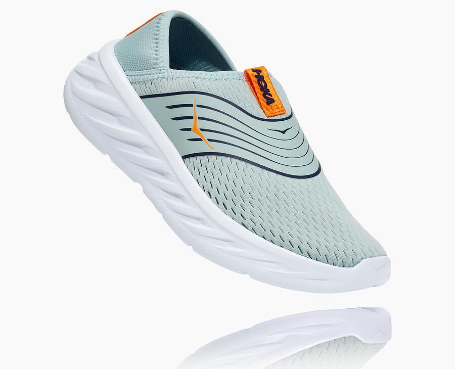 Hoka One One Ora Recovery Sandaler Dam - Blå/Vita - DHKCJ-1503